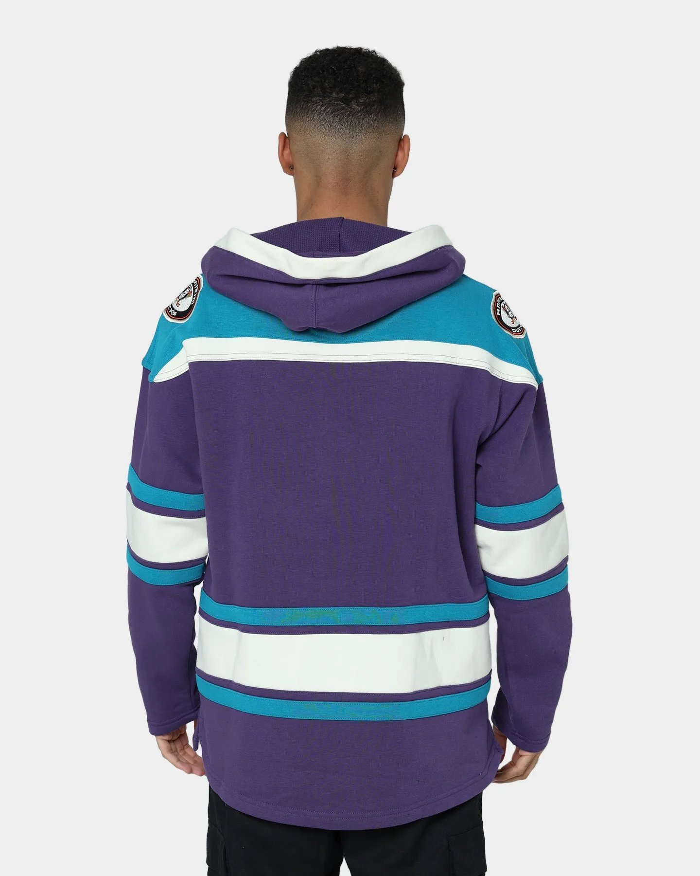 47 Brand Anaheim Ducks Lacer Hoodie Purple/Sharks Teal