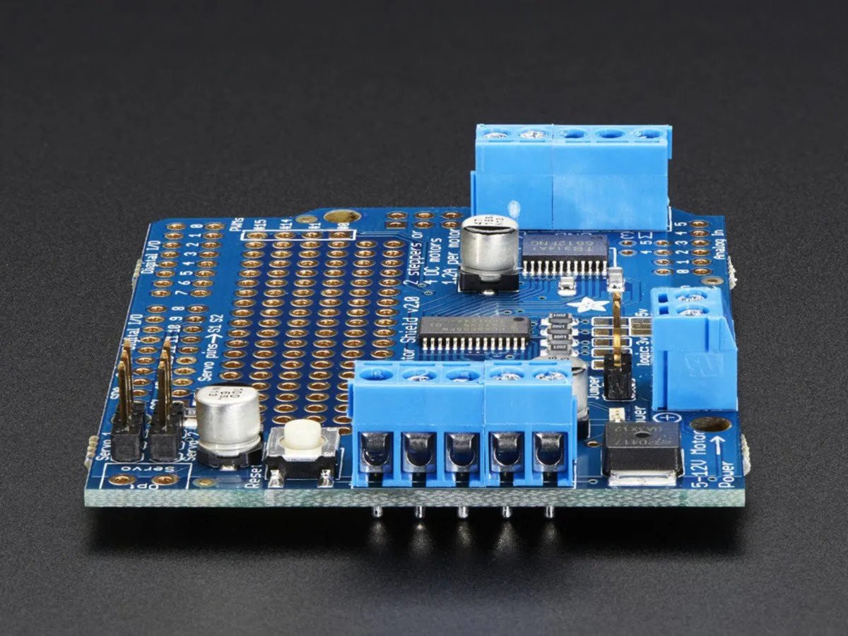 Adafruit Motor/Stepper/Servo Shield for Arduino v2 Kit - v2.3