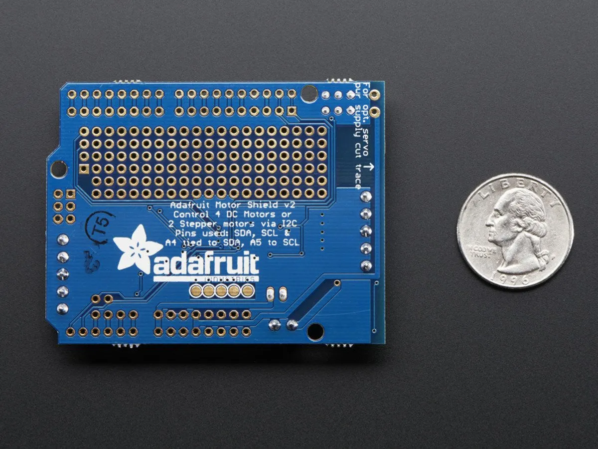 Adafruit Motor/Stepper/Servo Shield for Arduino v2 Kit - v2.3