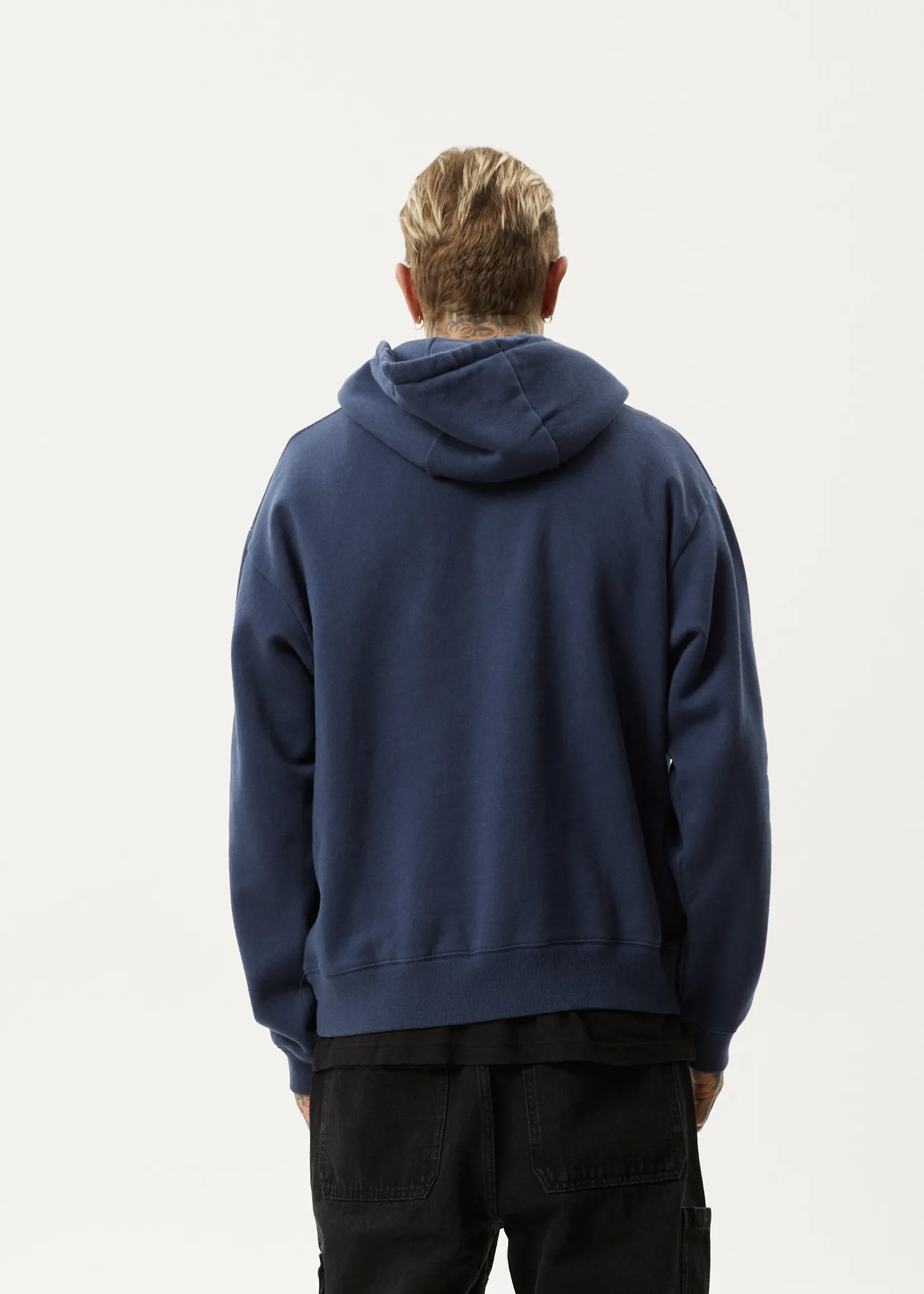 AFENDS Mens Let It Grow - Pull On Hood - Navy