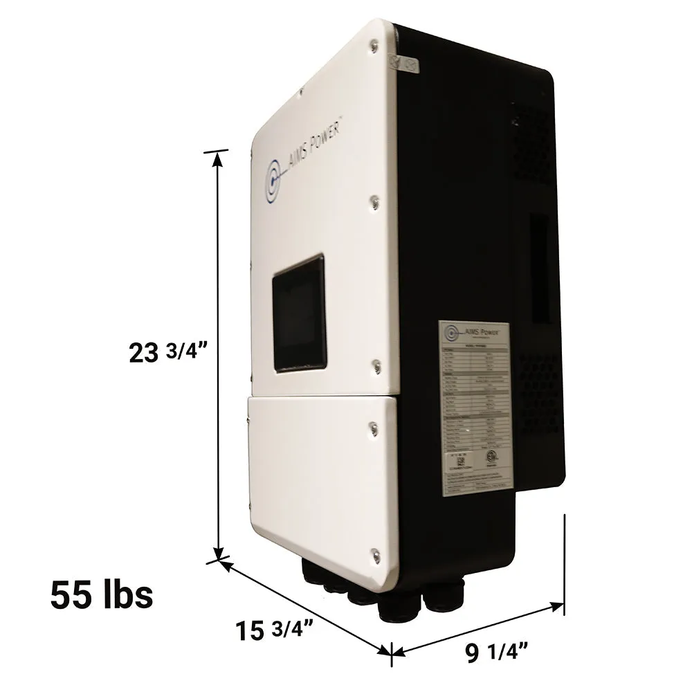 Aims Power - 9600 WATT HYBRID Inverter with 144 VDC 28,800 Watts of Batteries and 9900 Watts of Solar - KITHY96BATSOL