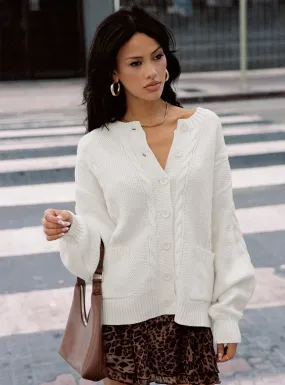 Aldgate Knit Cardigan Ivory