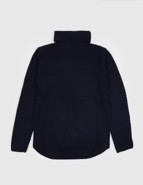 Bellfield Saxford Roll Neck Jumper - Navy