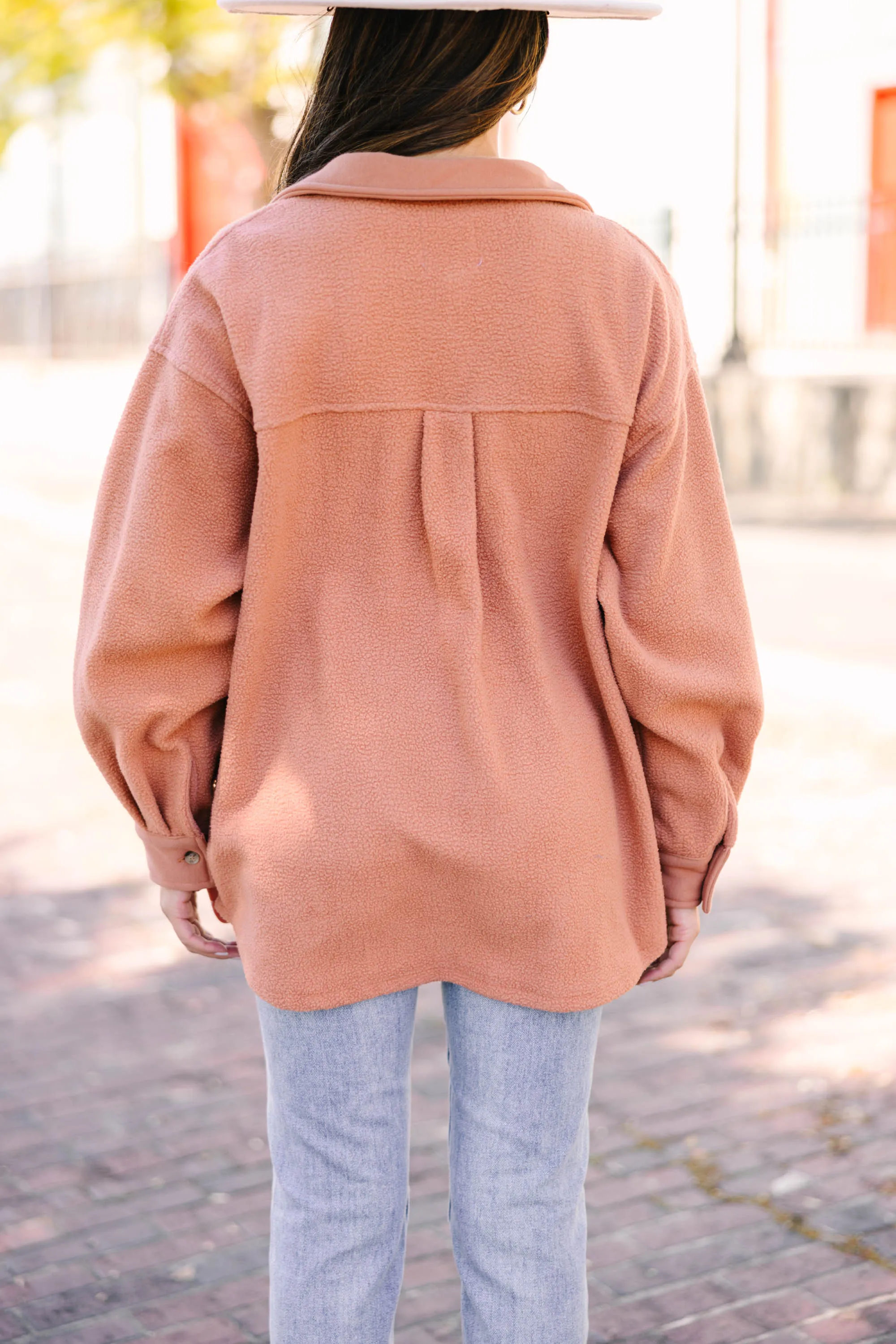 Better Than Before Rust Orange Shacket