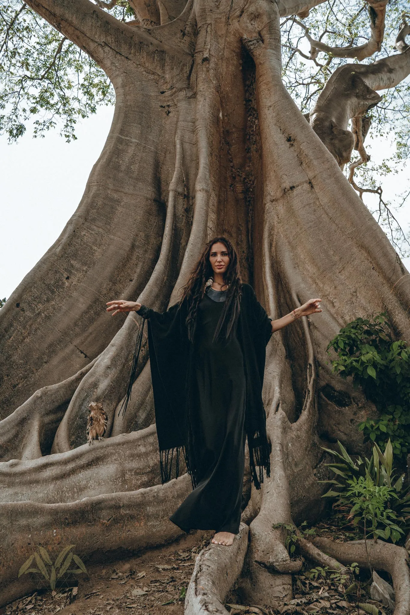 Black Boho Poncho • Long Poncho Robe Cardigan • Bridal Cover Up Cardigan