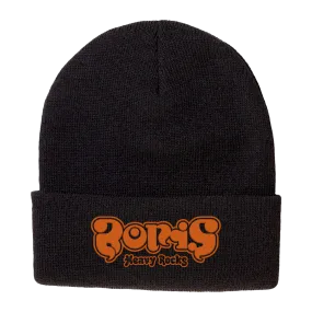 Boris "Heavy Rocks" DRI DUCK Black Embroidered Beanie