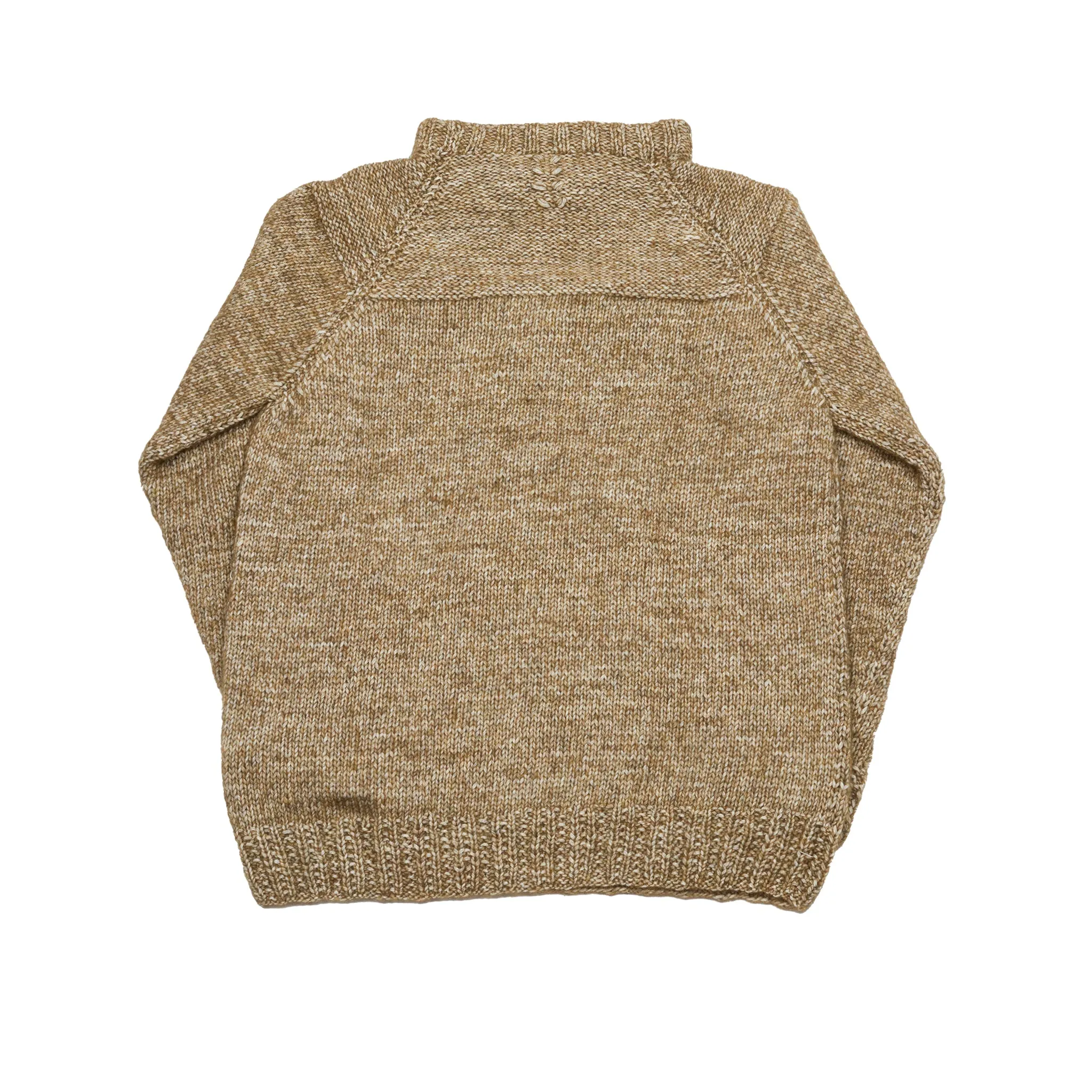 Casey Casey Mix Stitch Jumper Alpacot in Khaki