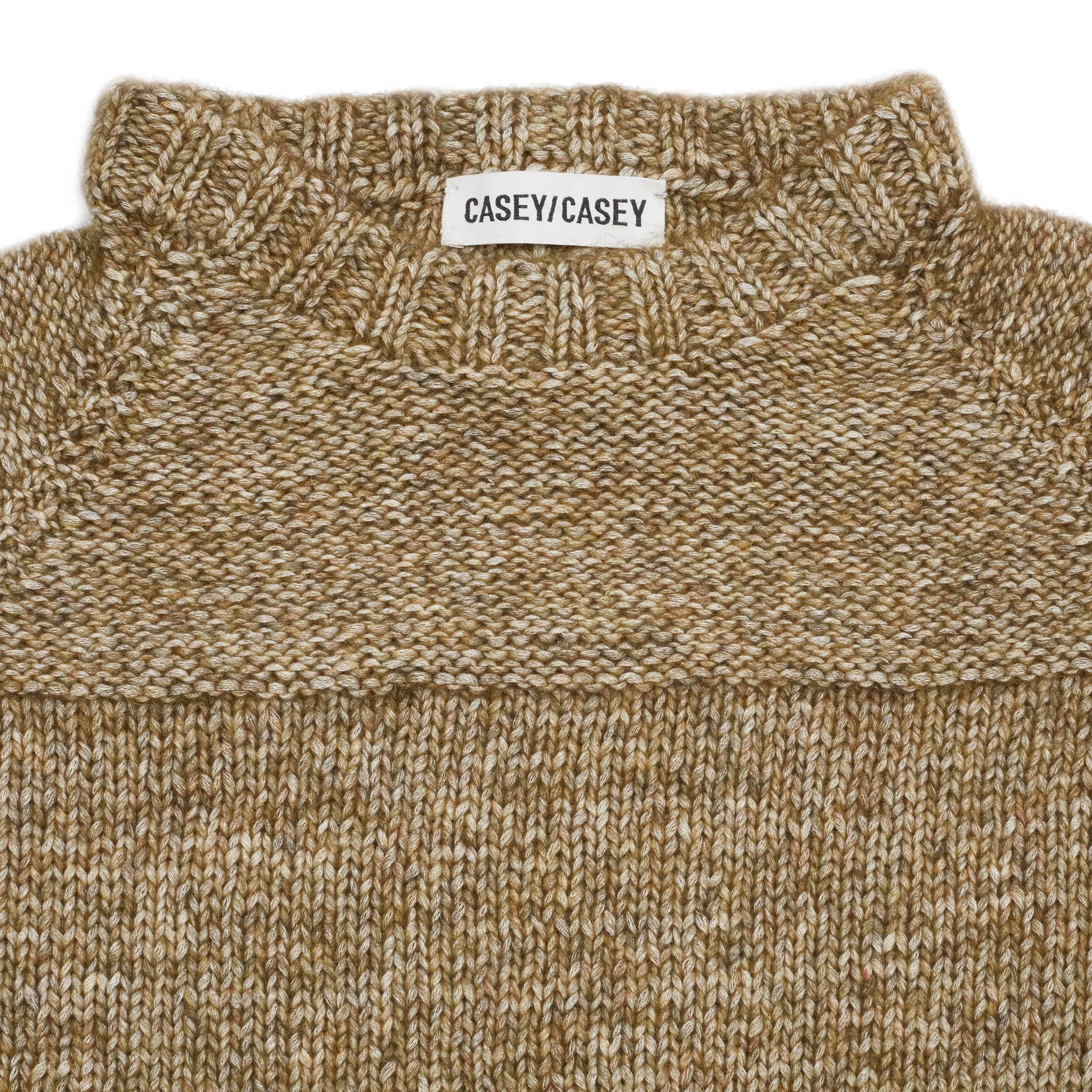 Casey Casey Mix Stitch Jumper Alpacot in Khaki