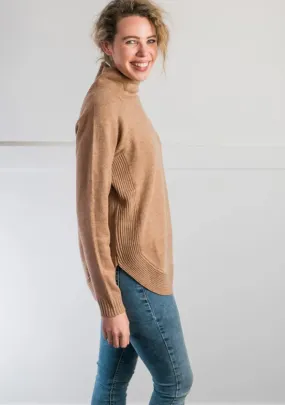 CINNAMON FUNNEL NECK KNIT m