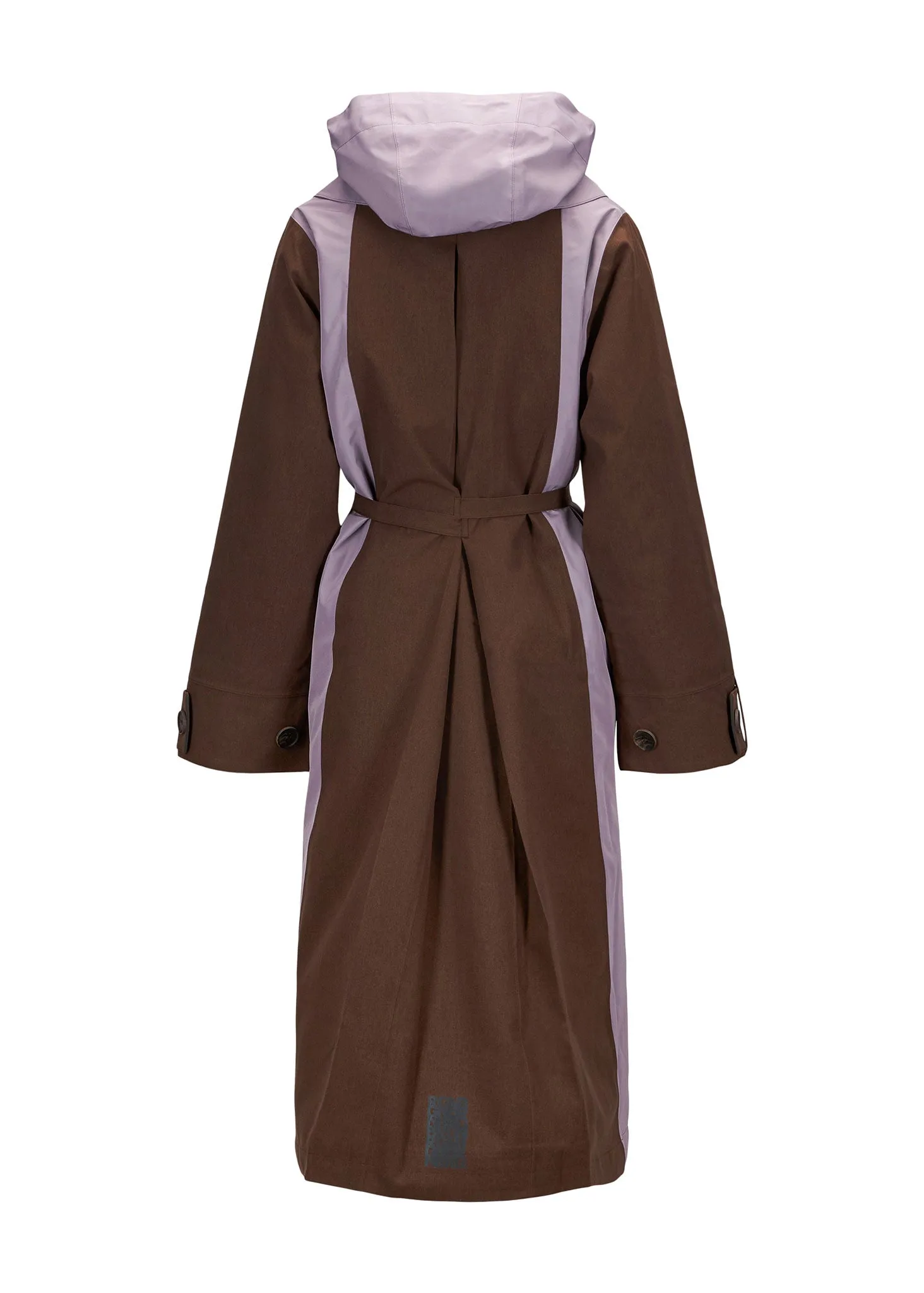 Cloudy contrast coat - Chocolate Brown / 700 Lilac