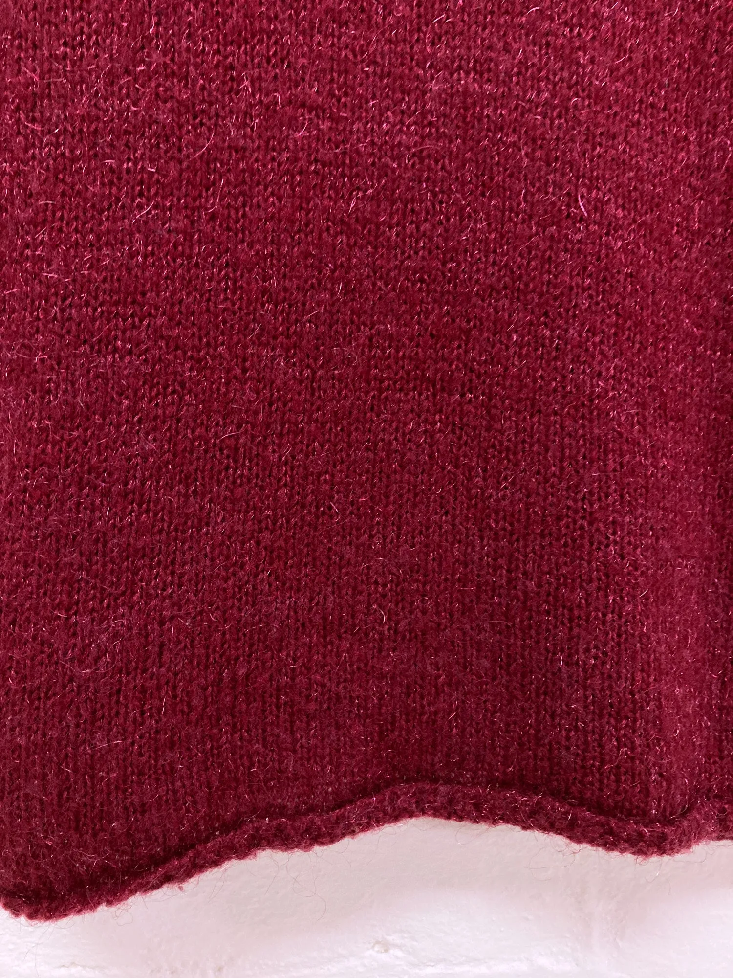 Comme des Garcons 1999 burgundy or mauve-ish wool nylon jumper