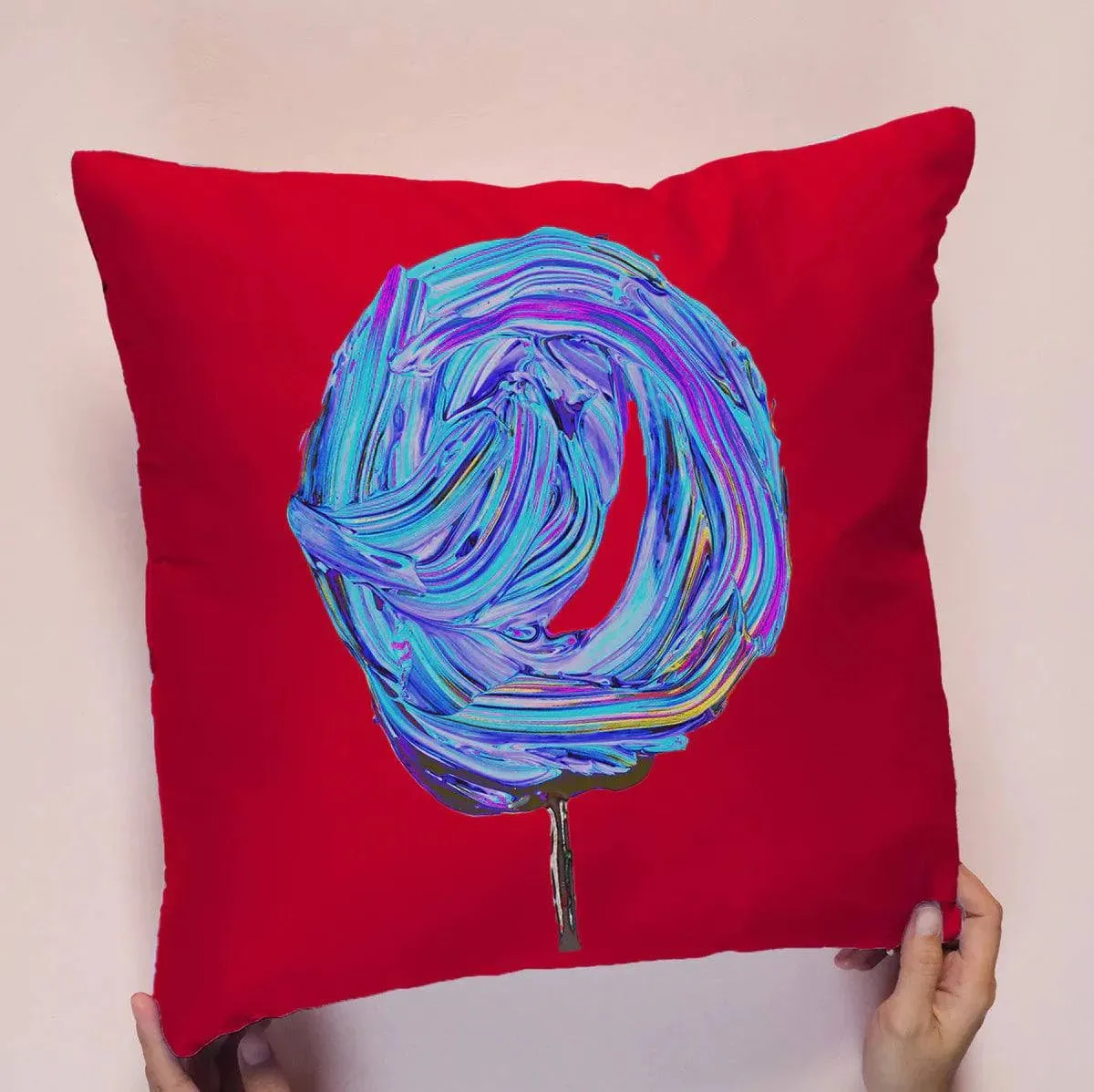 Cosmic Cherry and Blueberry Pillow Indoor/Outdoor-Double Sided Print by Jumper Maybach®