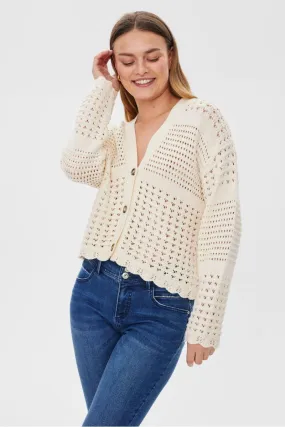 Cotla Cardigan | Tofu | Cardigan fra Freequent