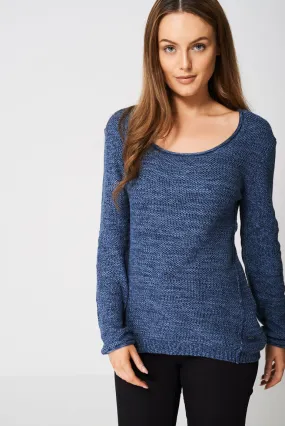 Cotton Jumper In Blue