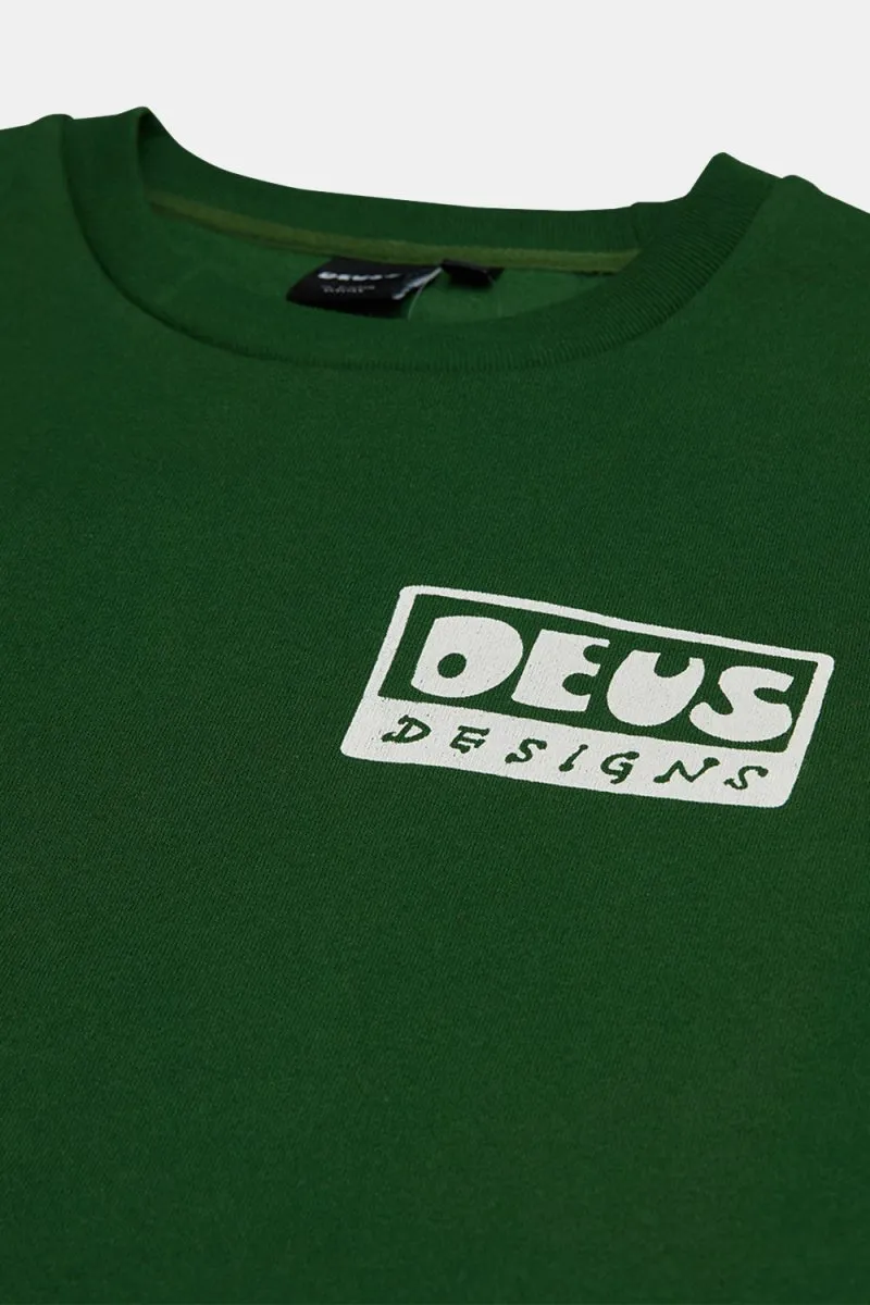 Deus Nice To See You Crew Sweatshirt (Hillside Green)