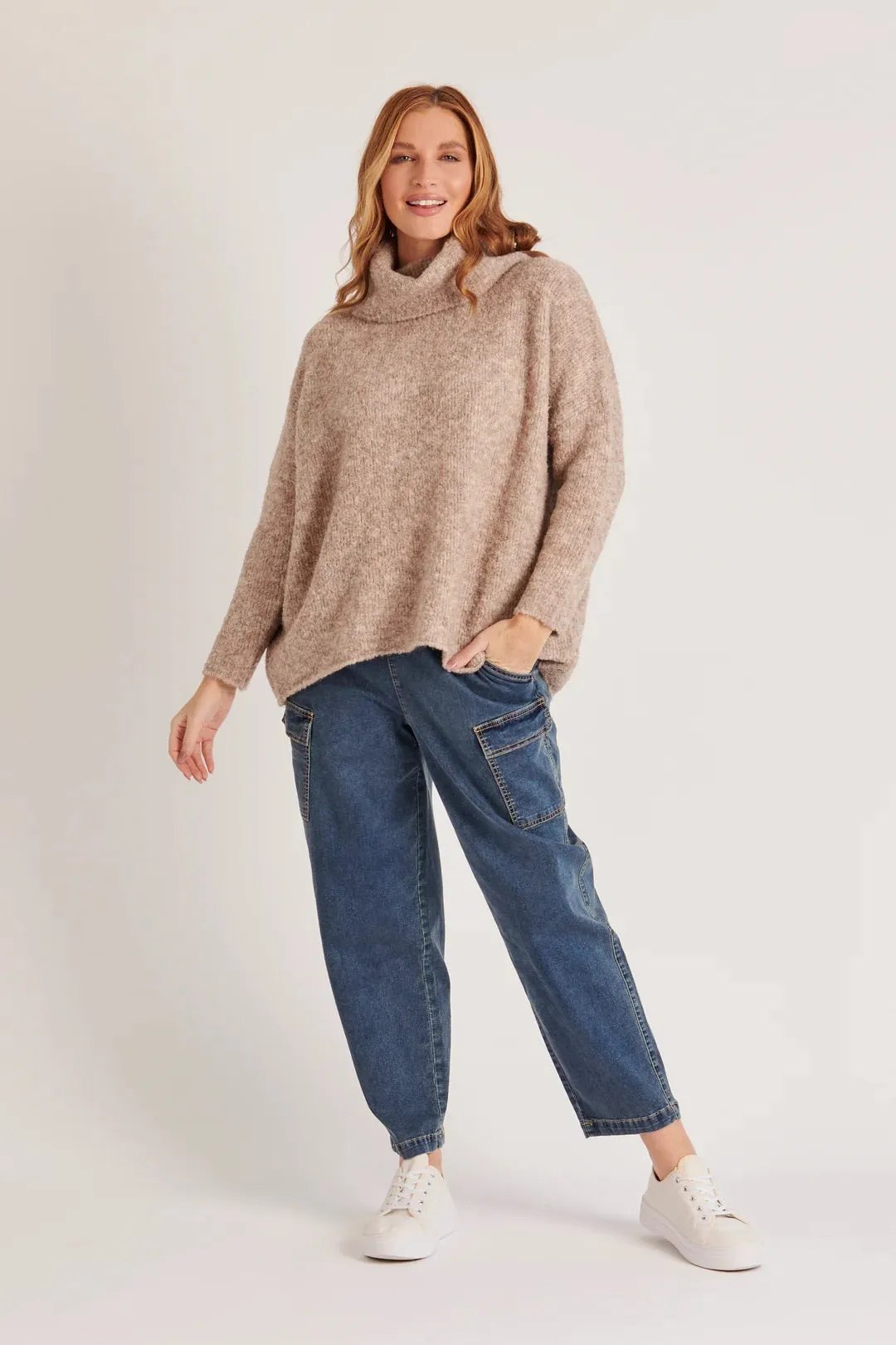 Ellis & Dewey Roll Neck Slouch Jumper