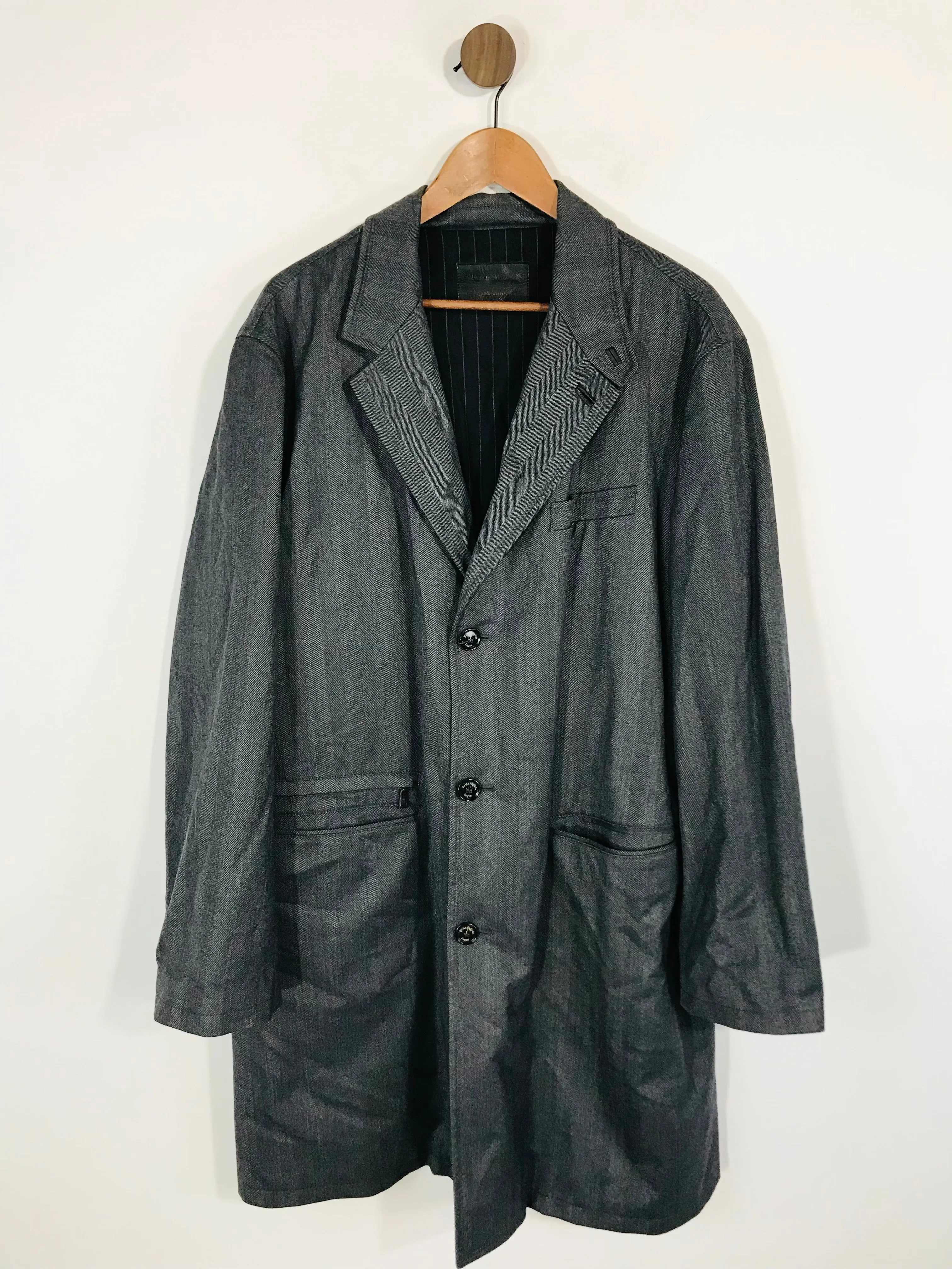 Ermenegildo Zegna Men's Smart Overcoat Coat | XXL | Grey