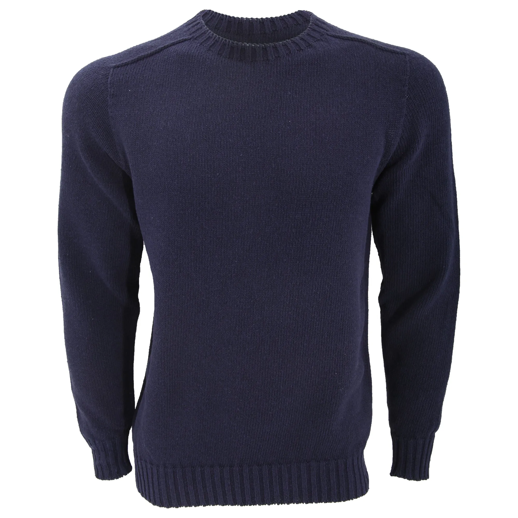 FLOSO Unisex Cotton Rich Plain Knitted Jumper (British Made)