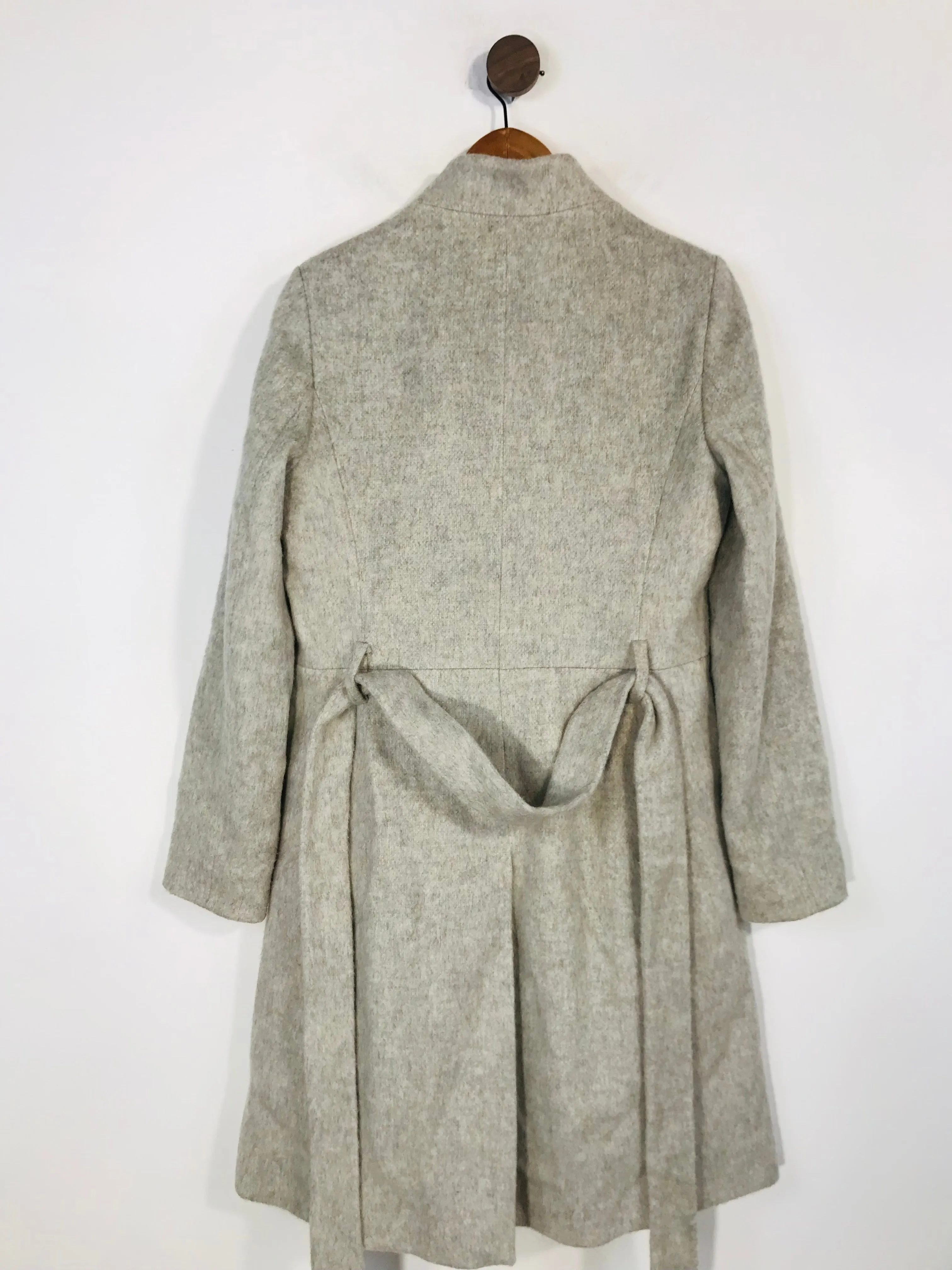 French Connection Women's Wool Long Overcoat Coat | UK12 | Grey