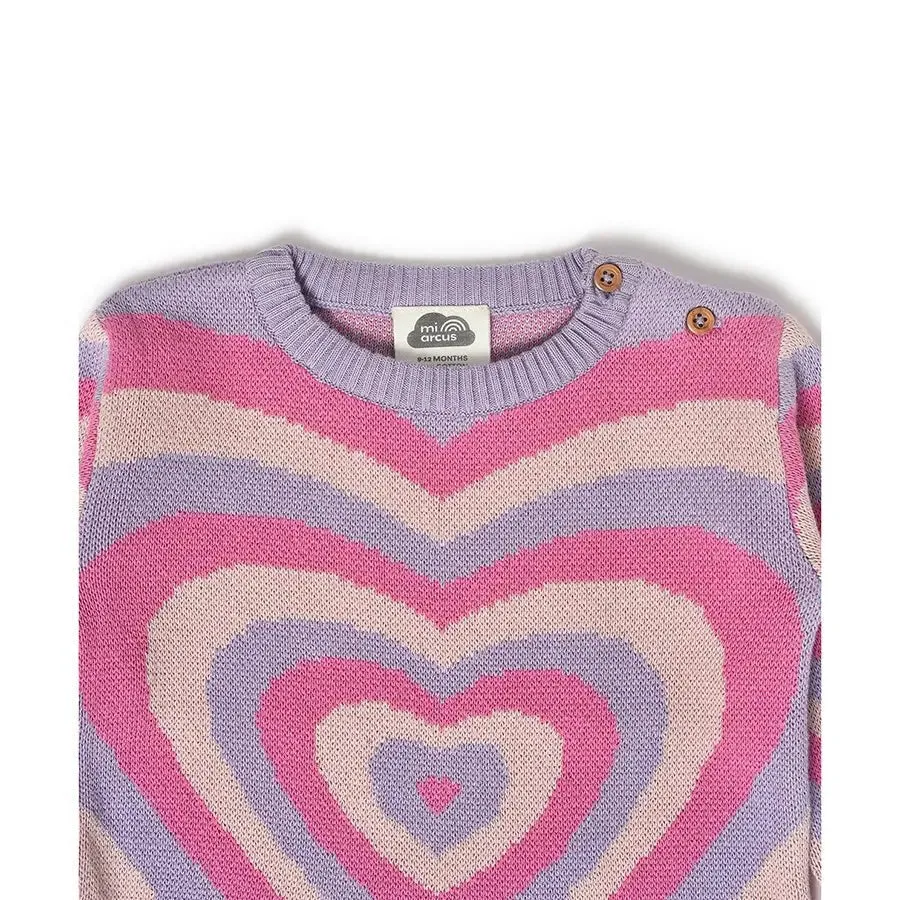 Frosty'z Hearts Knitted Jumper