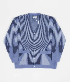 Fucking Awesome Acid Hairy Cardigan - Blue