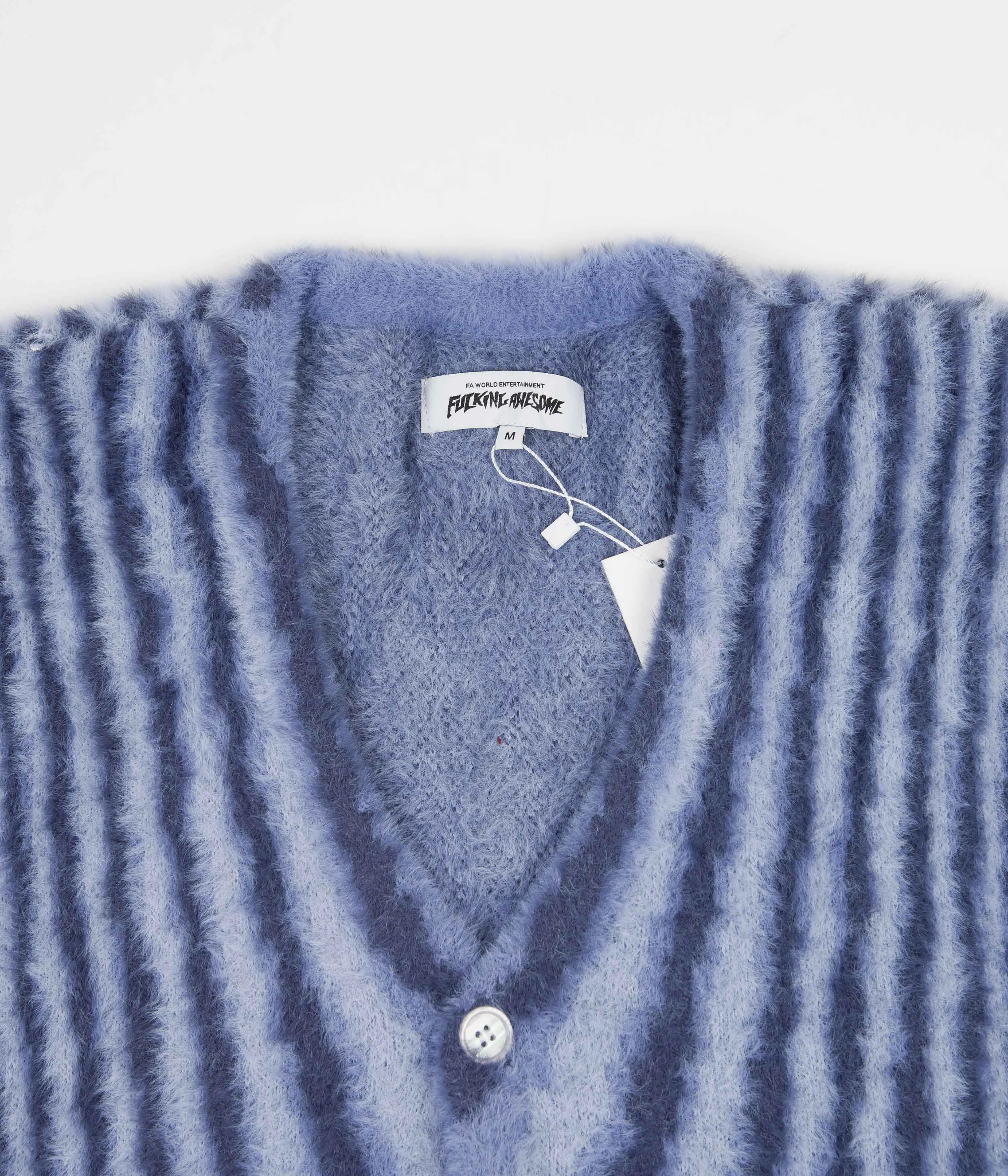 Fucking Awesome Acid Hairy Cardigan - Blue