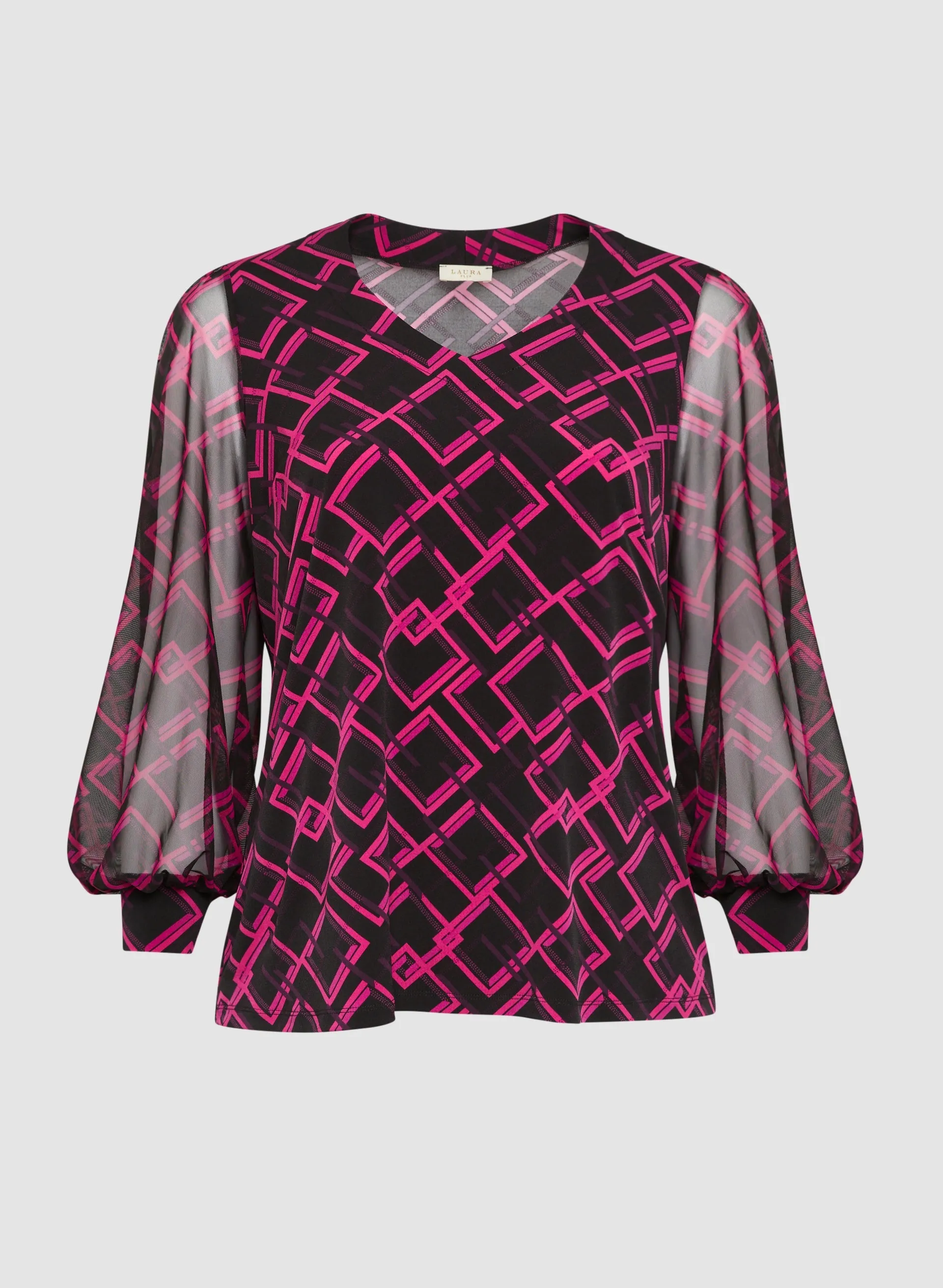 Geometric Print Top