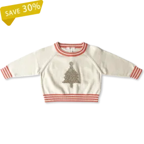 GROWN TINSEL CHRISTMAS JUMPER - MILK