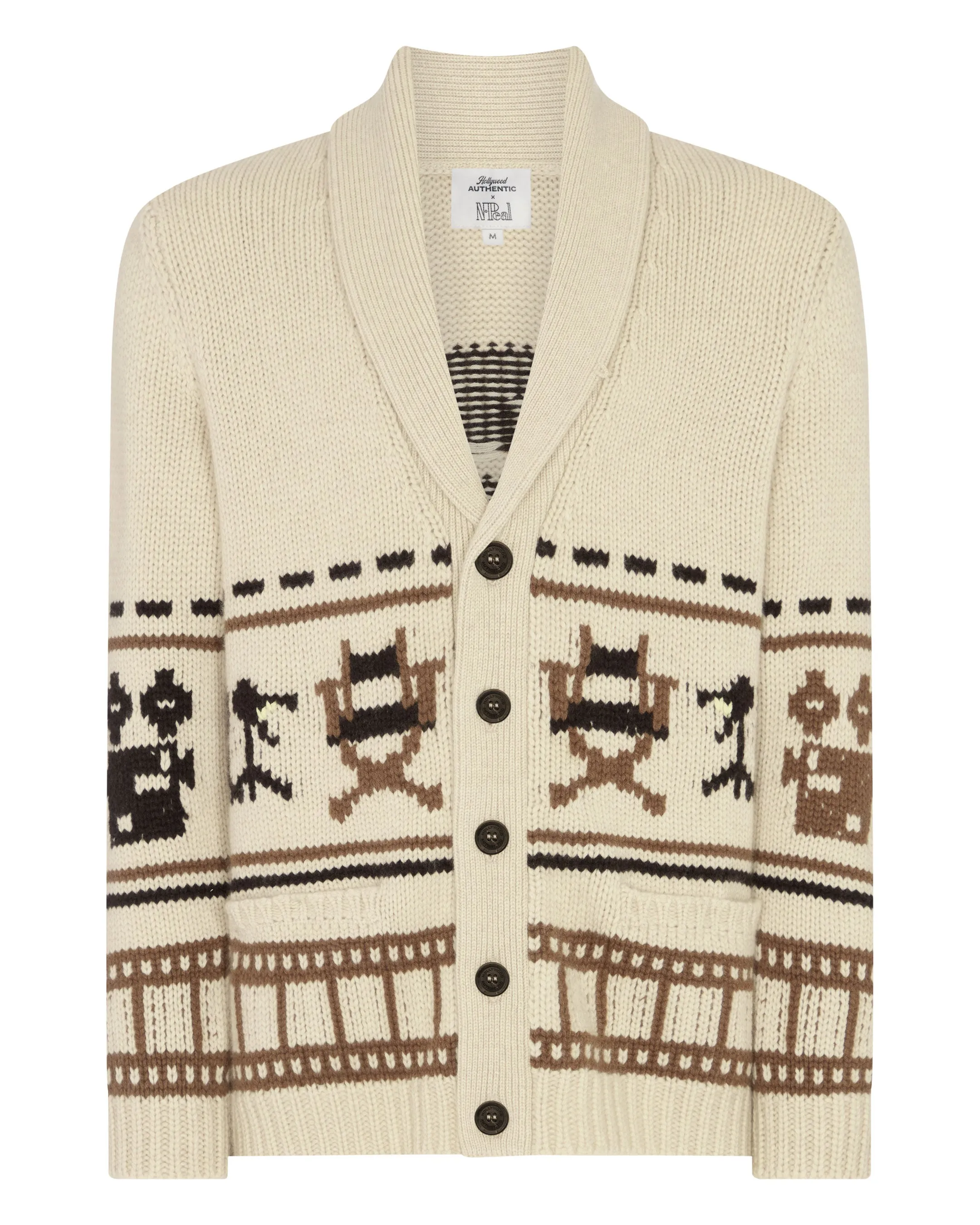 Hollywood Authentic The Hollywood Authentic Cardigan Beige Brown