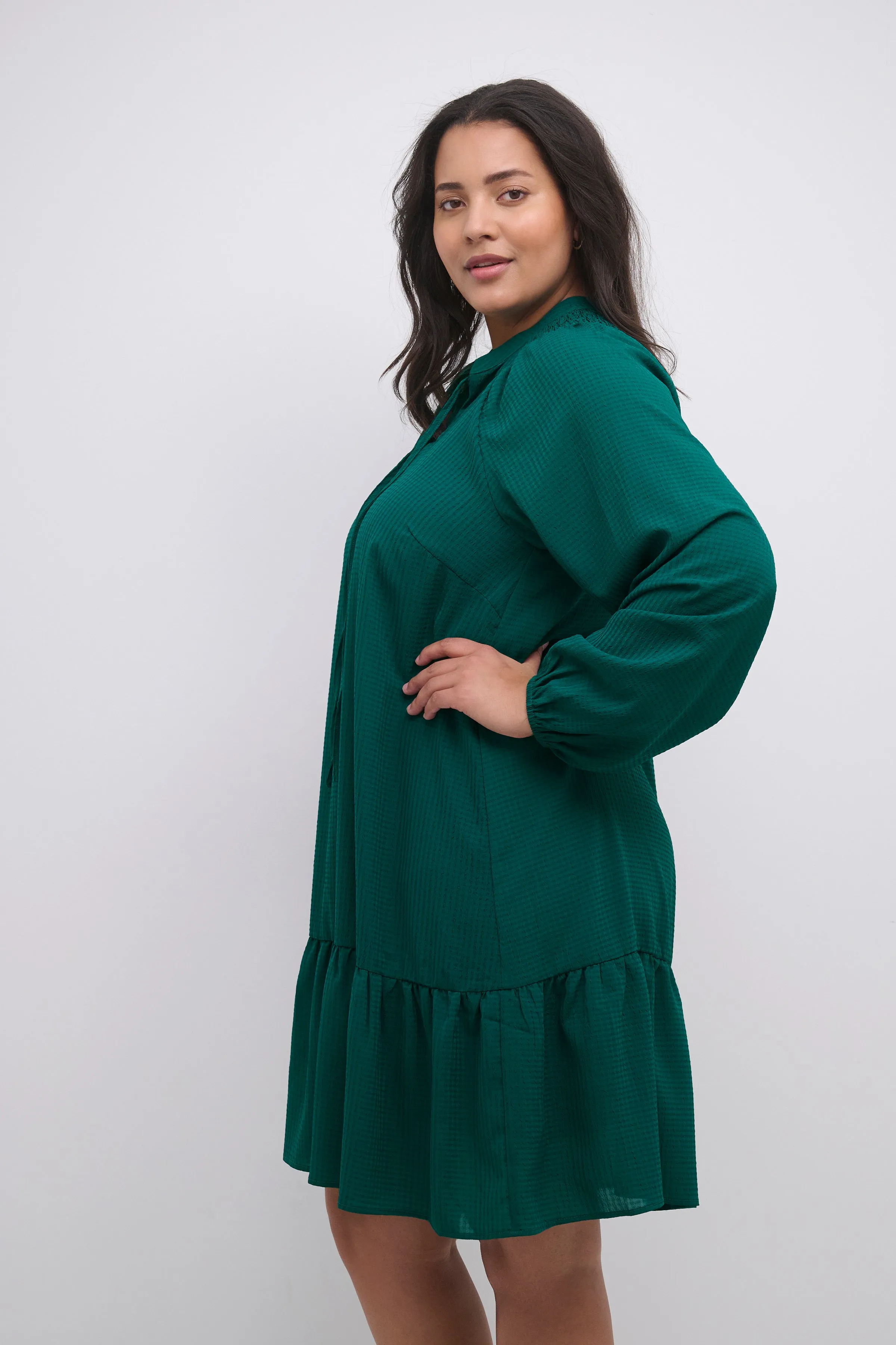 Kaffe Curve Dory Dress in Green