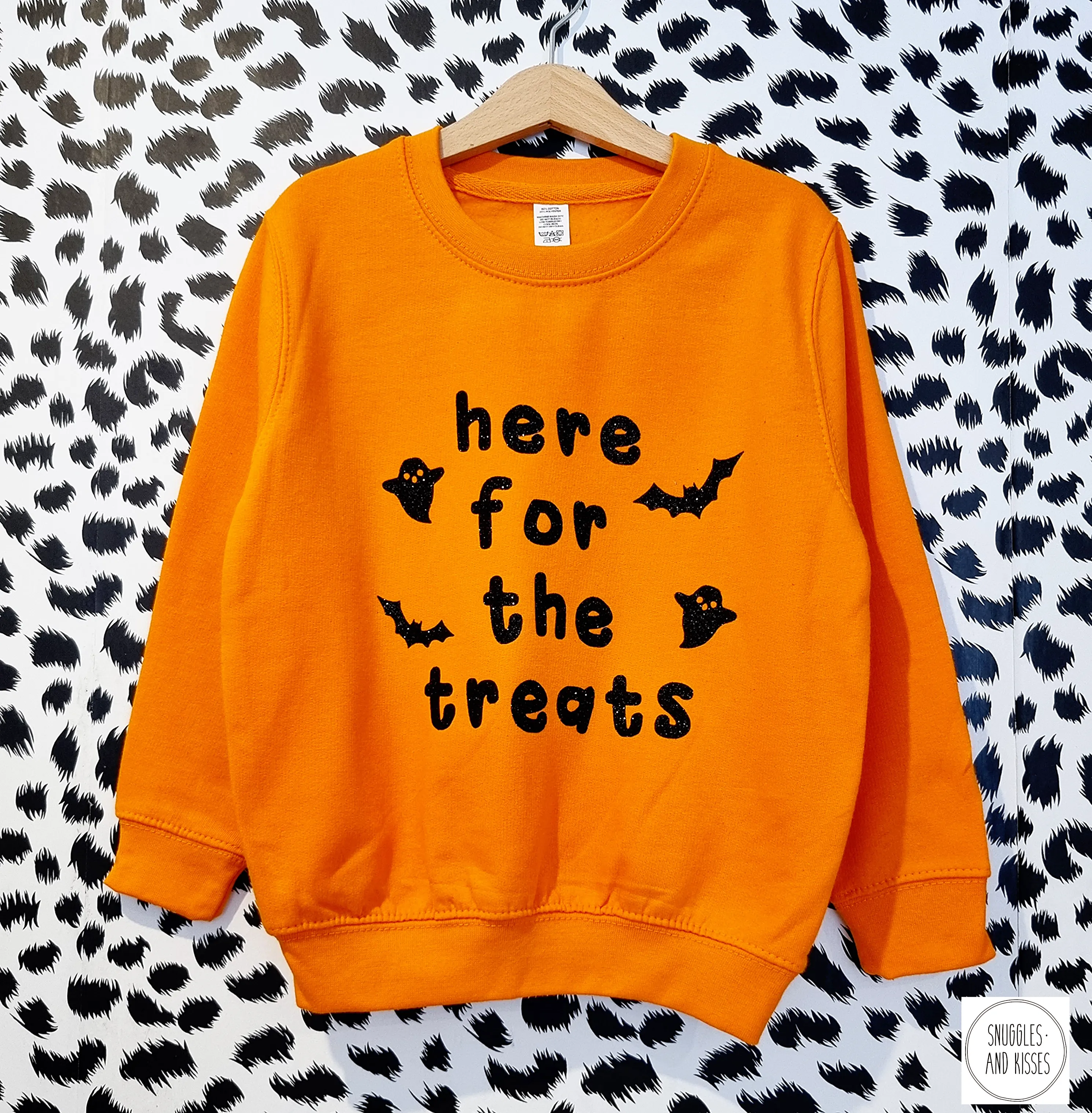 Kids 'Here for the Treats' Halloween Sweatshirt