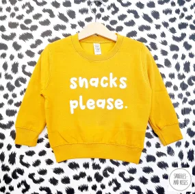 Kids 'Snacks Please' Sweatshirt