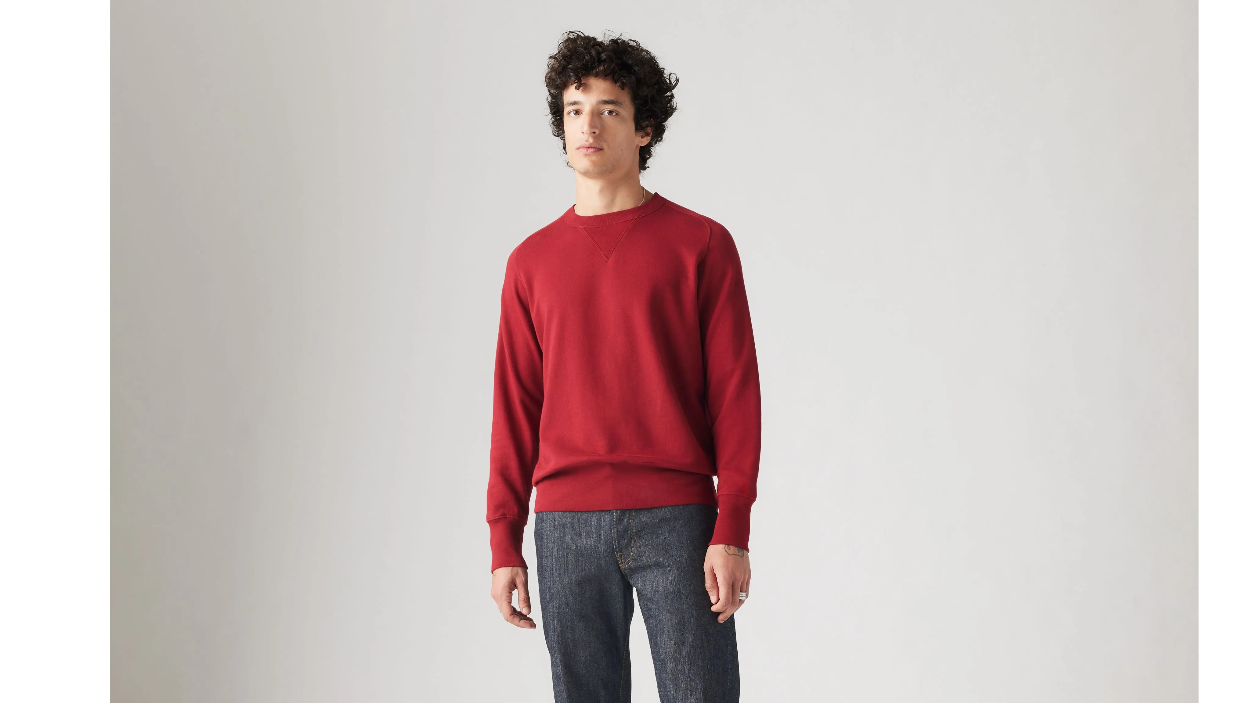 LEVI'S - vintage bay meadows sweat - biking red