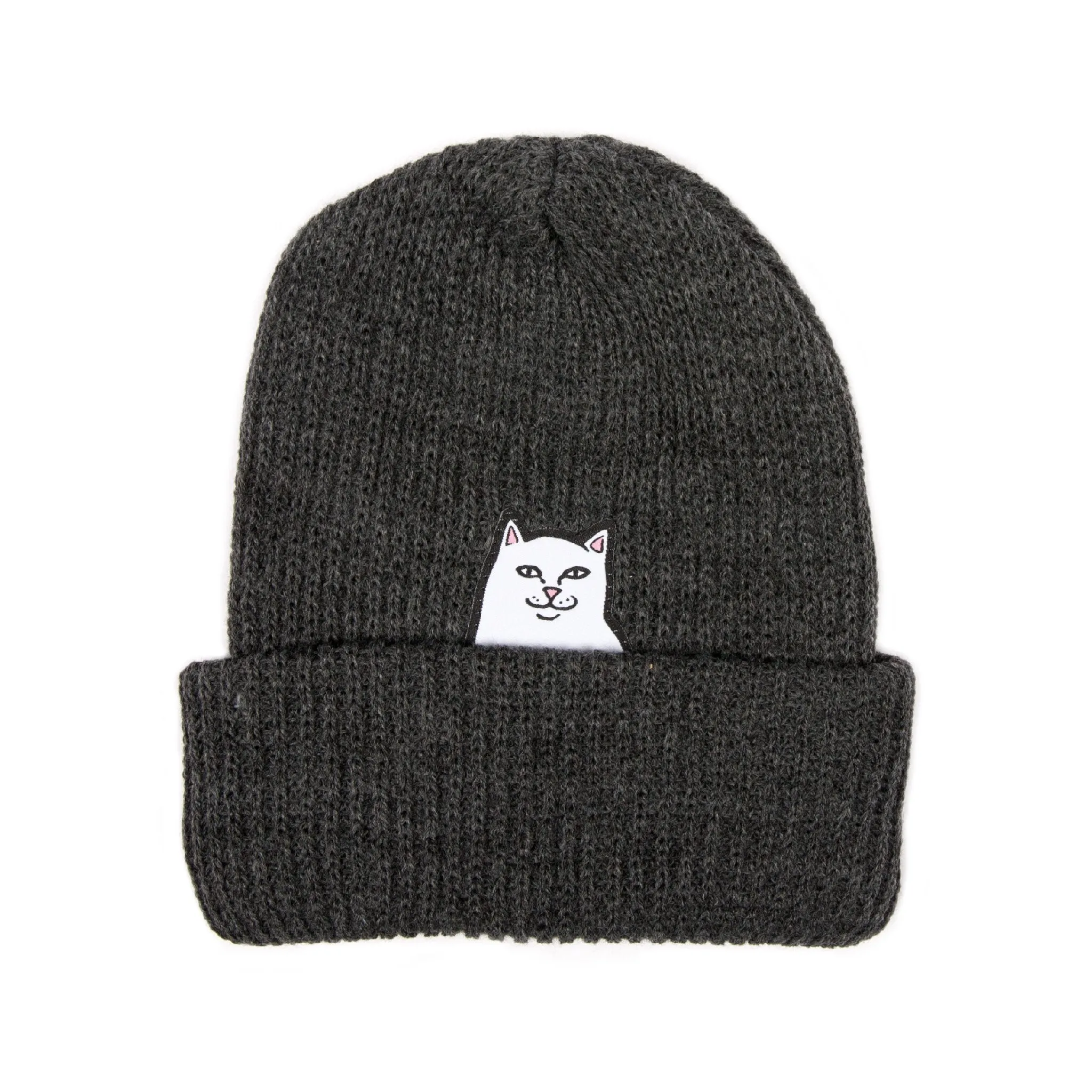 Lord Nermal Ribbed Beanie (Charcoal)