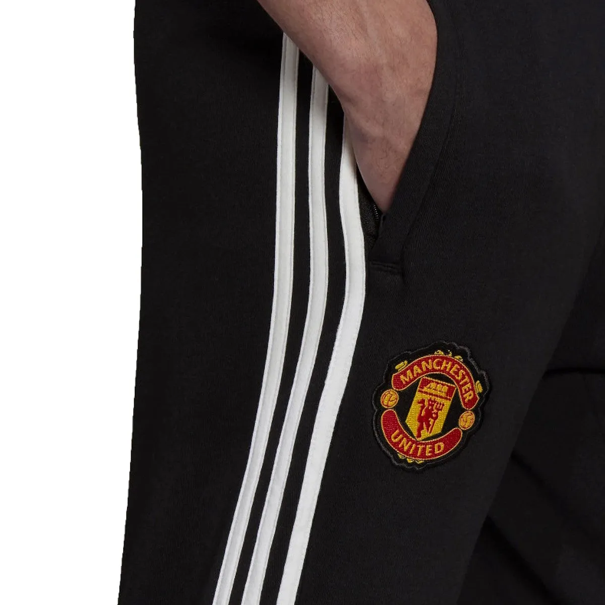 Manchester United Casual 3S black presentation tracksuit 2021/22 - Adidas