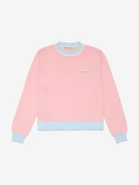 MARNI Girls Logo Jumper in Pink