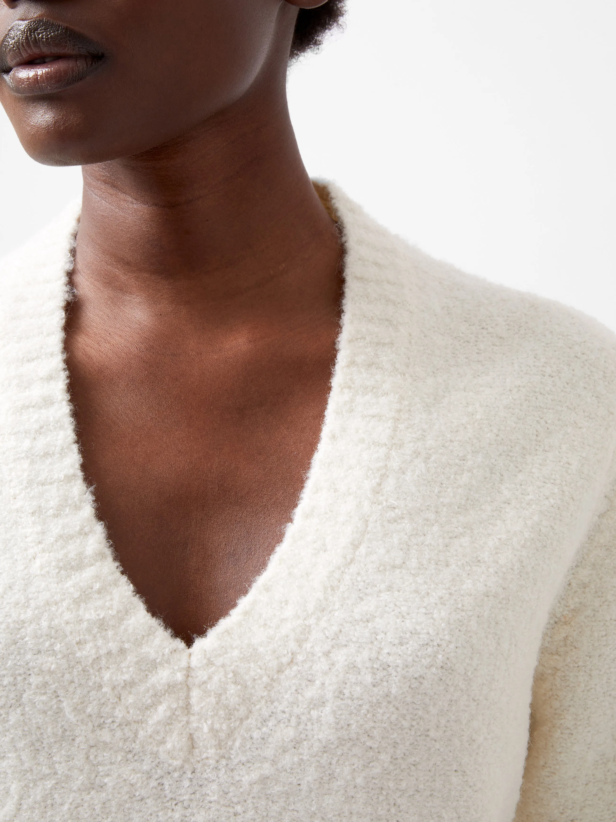 Melissa Boucle V-Neck Jumper