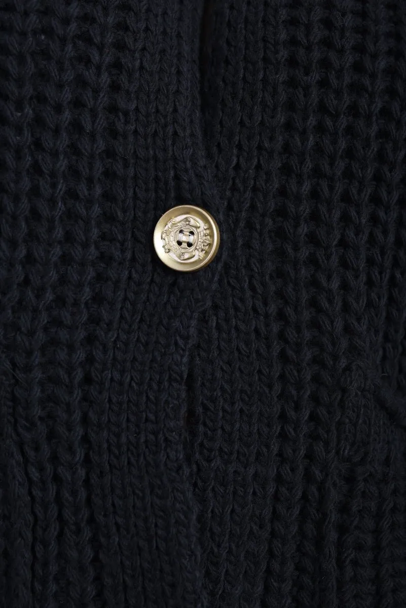 Melissa Chunky Cable Button Knit Cardigan