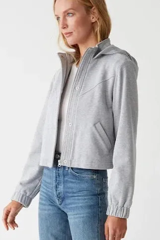 Michael Stars Mason Hooded Crop Jacket