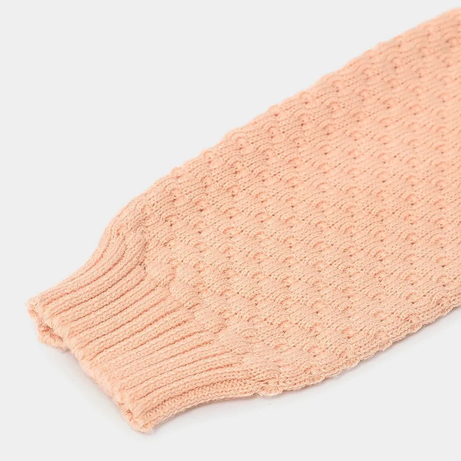 Misty Knitted Peach Jumper Set with Booties