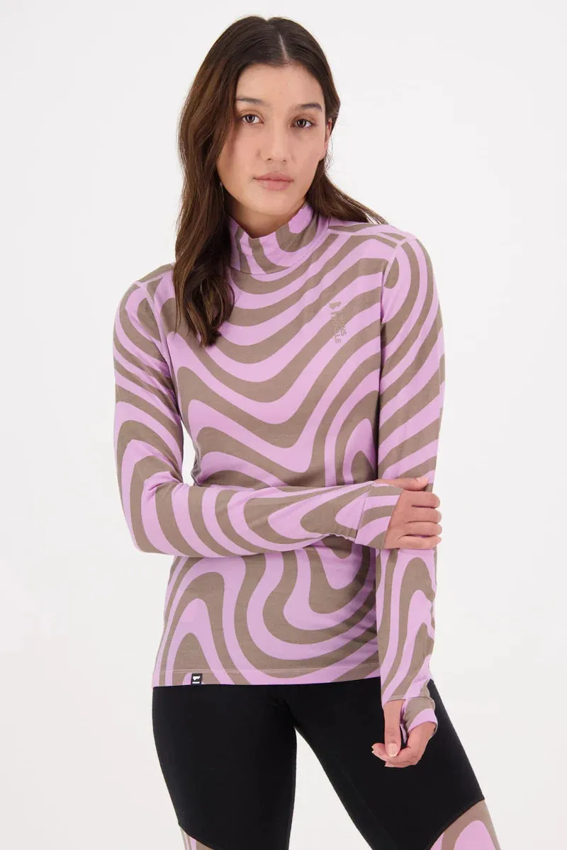 MONS ROYALE Women's Merino Cascade Flex 200 Mock Neck