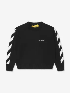 Off-White Boys Classic Arrow Tab Sweatshirt in Black