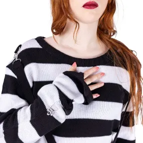 ORIANA JUMPER - BLACK/WHITE