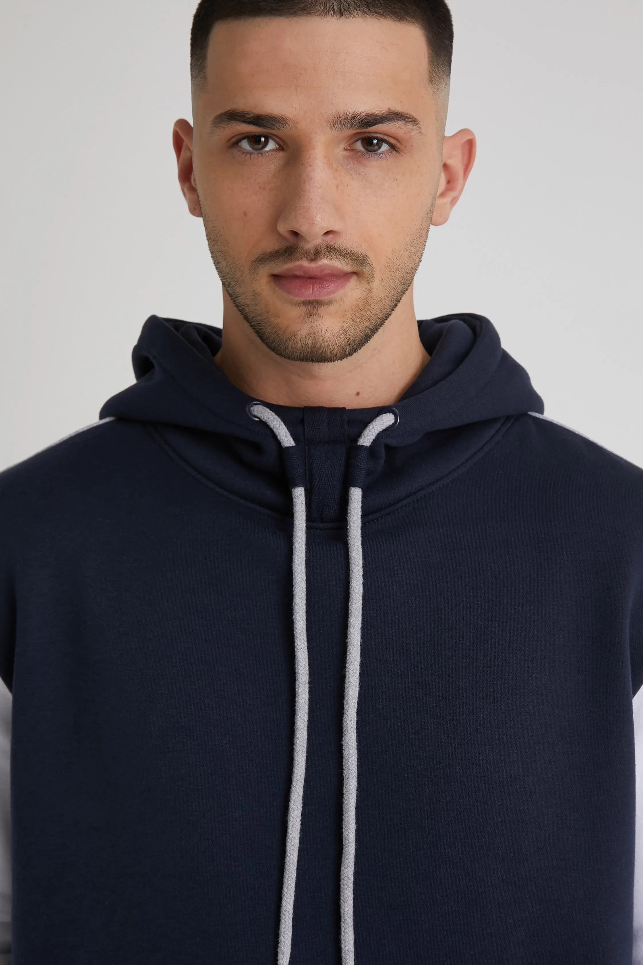 Park premium cut & sew fleece hoodie in Navy