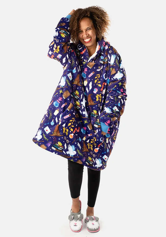 Popsy Pop-On Oversize Wizard Print Hoodie