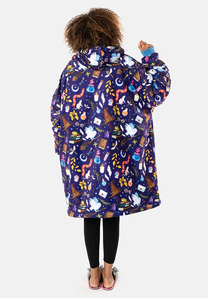 Popsy Pop-On Oversize Wizard Print Hoodie