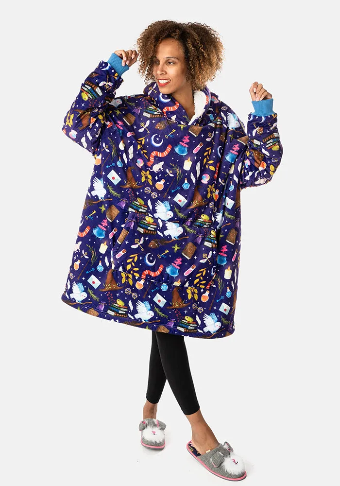 Popsy Pop-On Oversize Wizard Print Hoodie