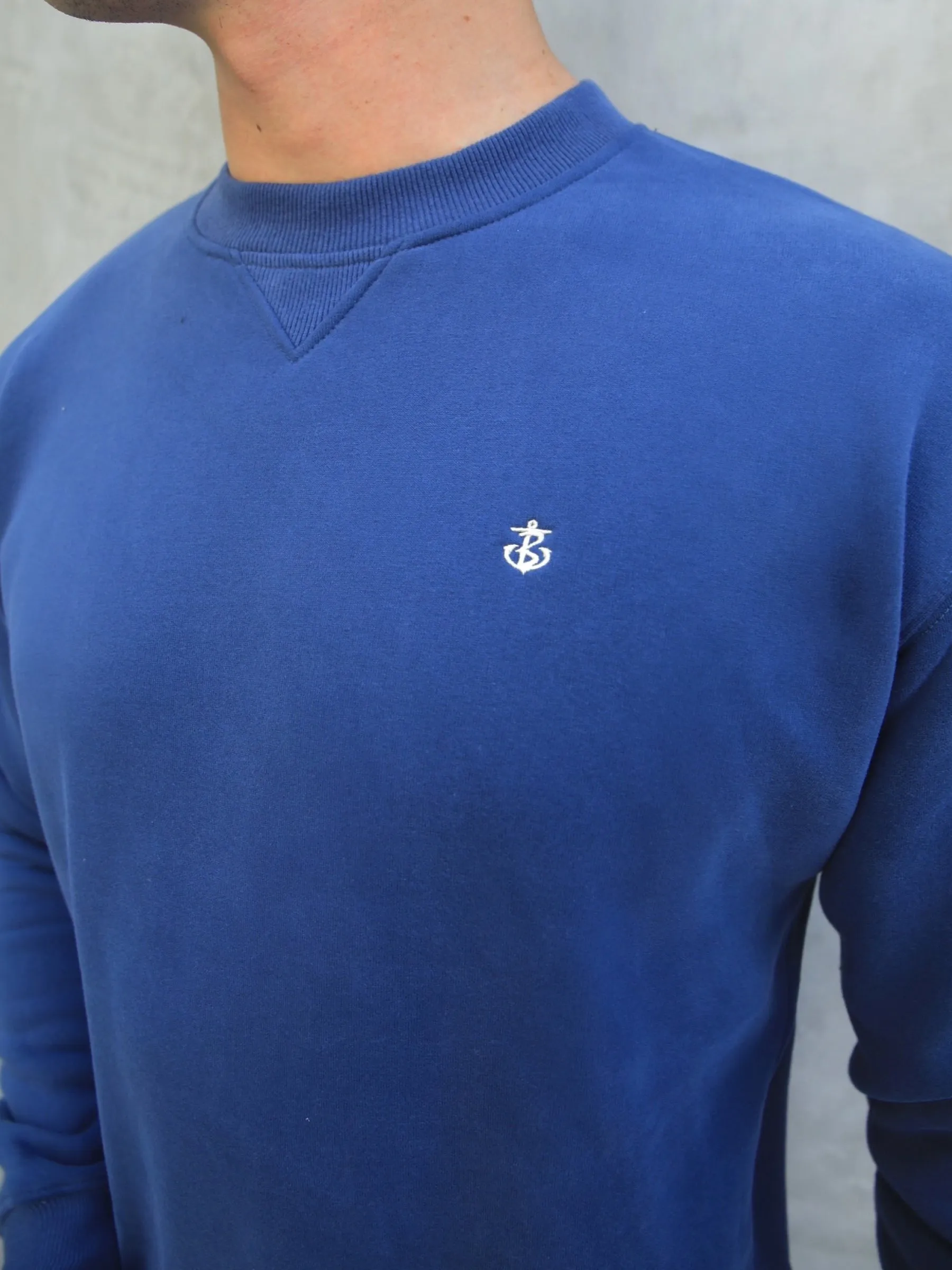 Preston Relaxed Jumper - Navy