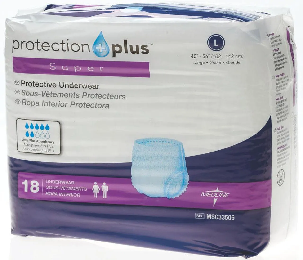 Protection Plus Super Protective Adult Underwear