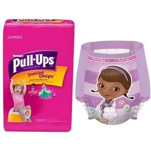 Pull-Ups Training Pants for Girls with Learning Design, 2T/3T, Package of 25